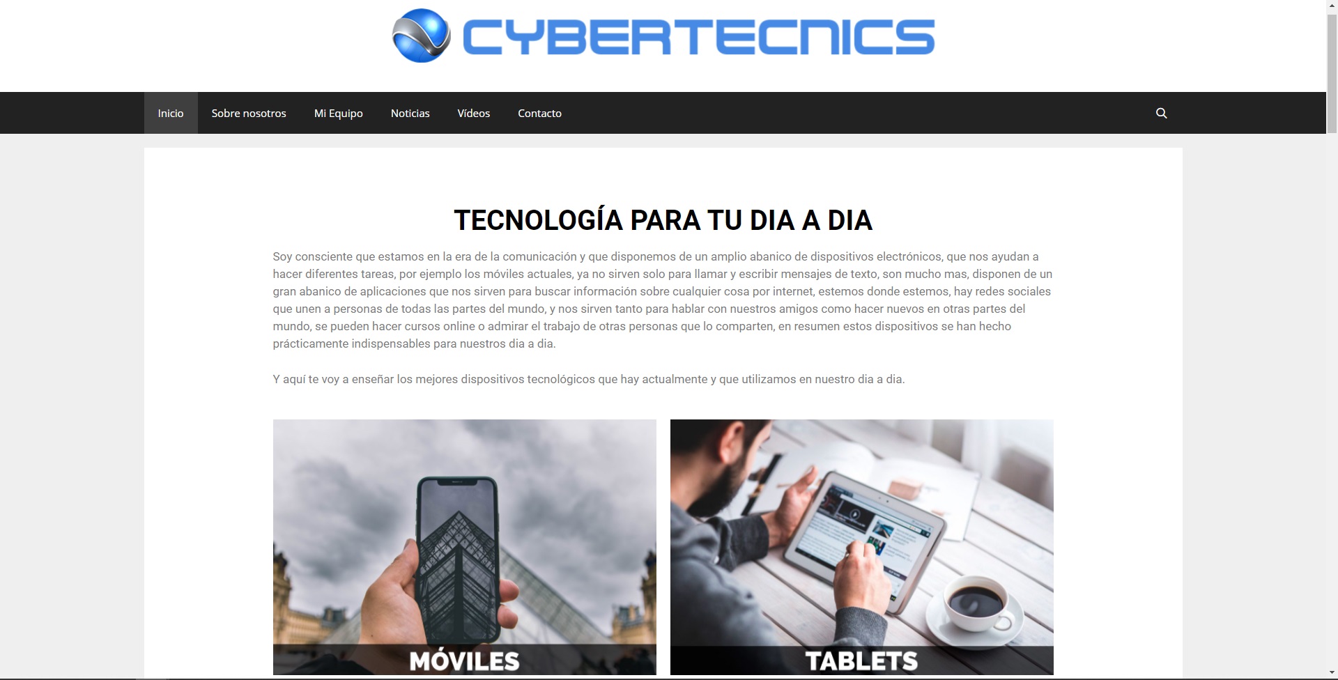 pagina web cybertecnics